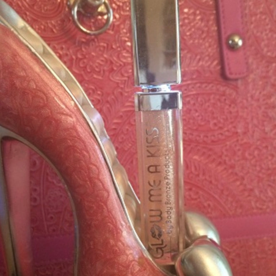 Birthday Suit Nude Shimmer Light Up Lip Gloss with Mirror on the Side
