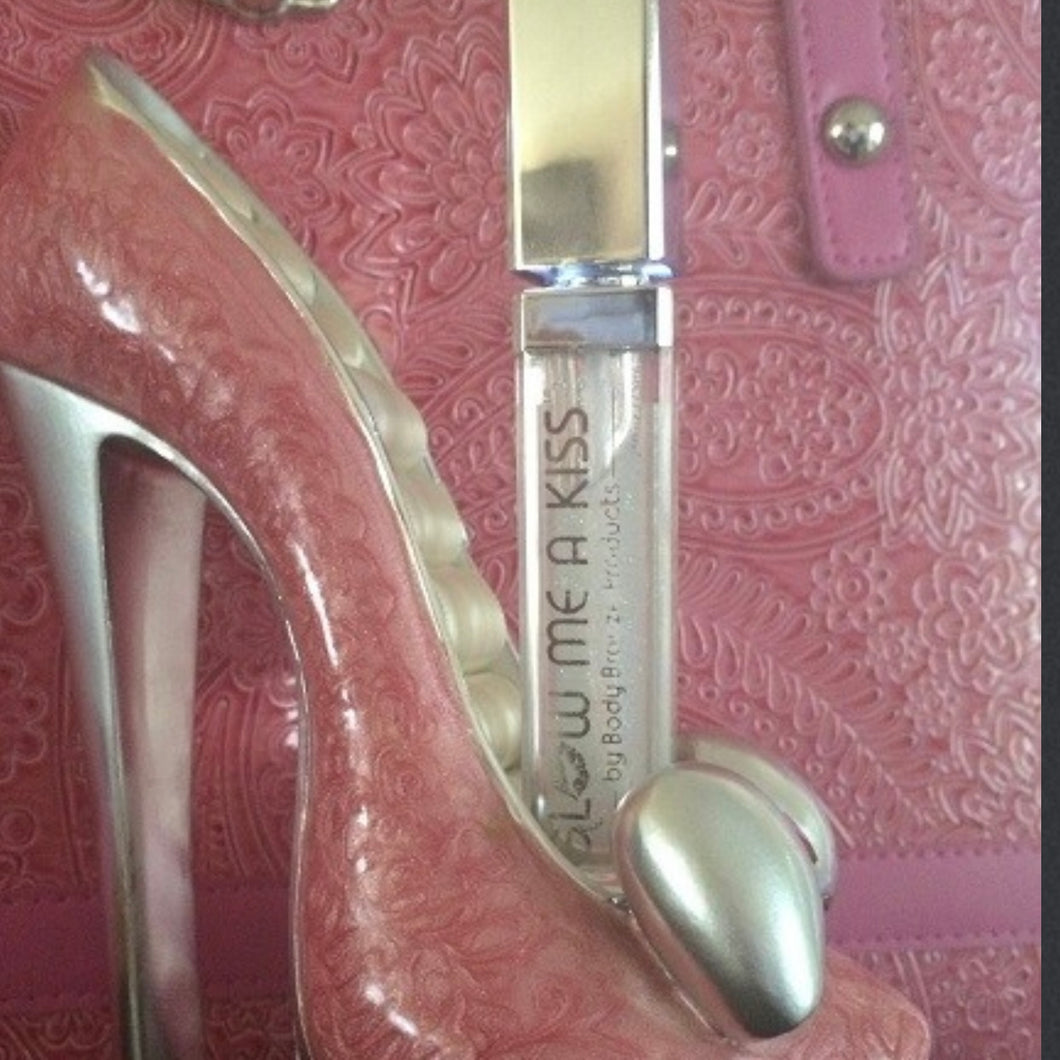 Bling it On! Clear Shimmer Light Up Lip Gloss with Mirror on the Side